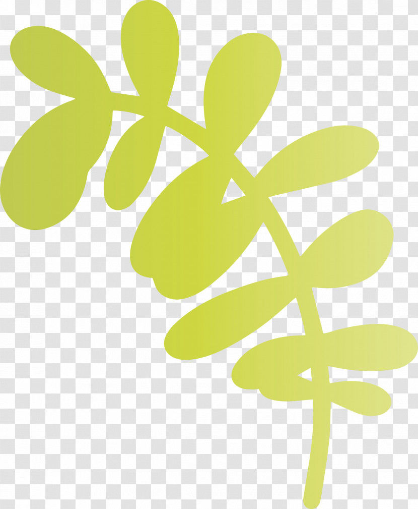 Leaf Petal Green Line Flora Transparent PNG