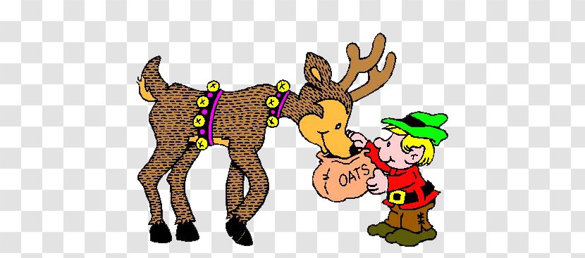 Rudolph Santa Clauss Reindeer Mrs. Claus - Image Transparent PNG
