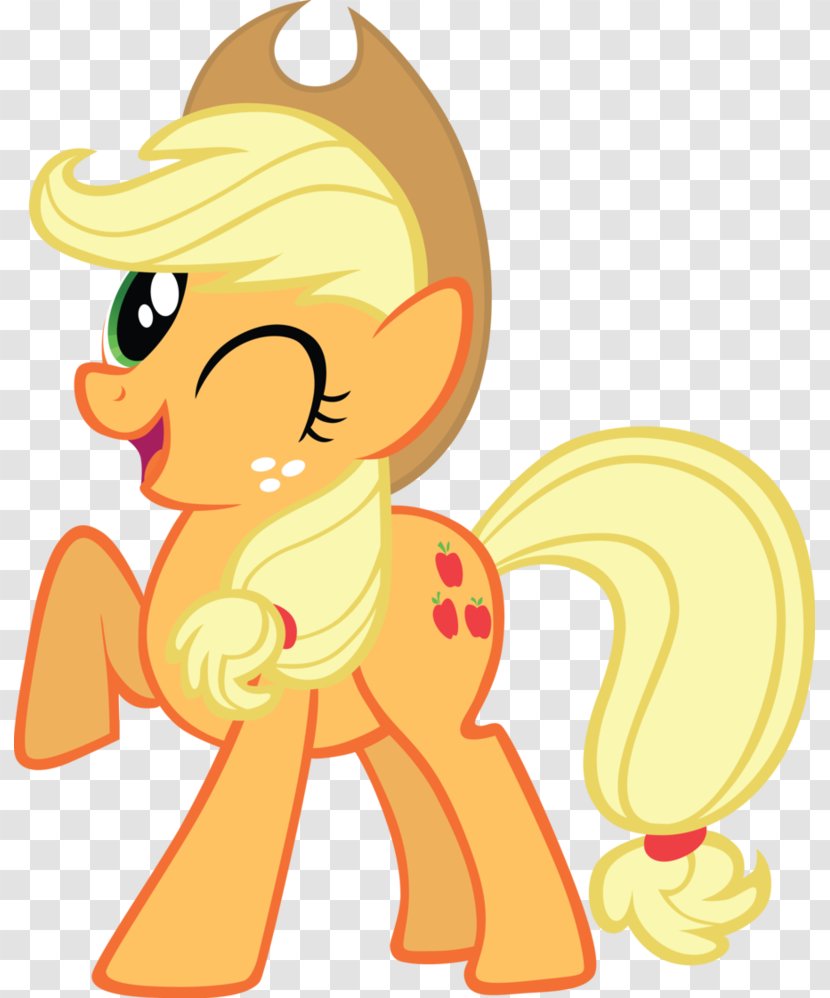 Applejack My Little Pony Rarity Rainbow Dash - Watercolor - Clipart Transparent PNG