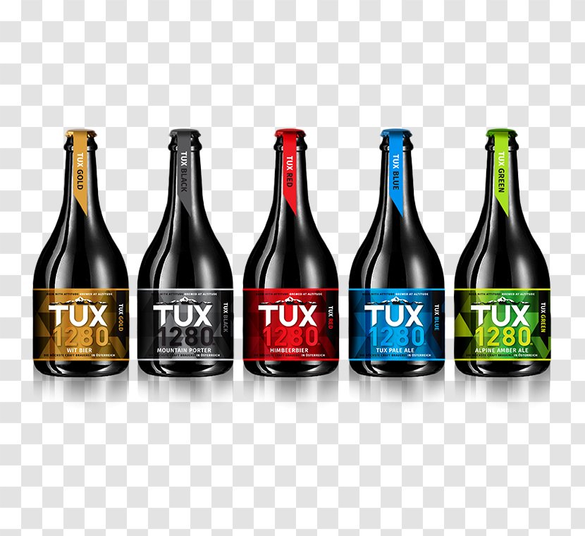 Brauerei Tuxertal - Drink - TUX1280 Beer Bottle Brewery LiqueurCream Business Card Transparent PNG