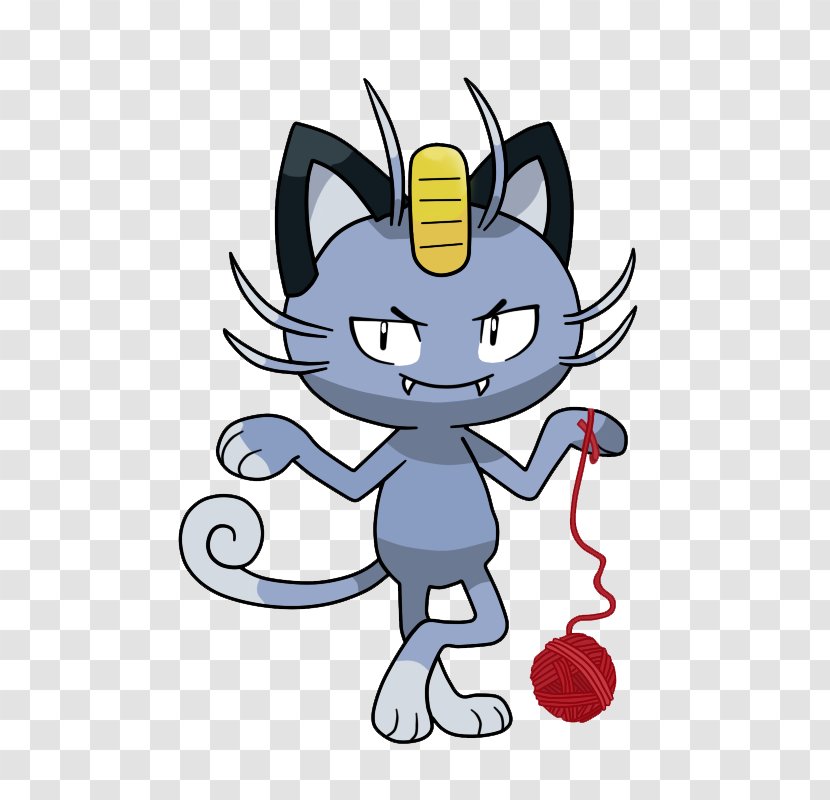 Pokémon Sun And Moon Ultra Meowth Alola Persian - Fictional Character - Small To Medium Sized Cats Transparent PNG