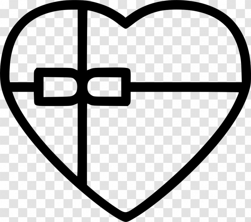 Love Clip Art Symbol Heart - Black And White - Abacaxi Ribbon Transparent PNG