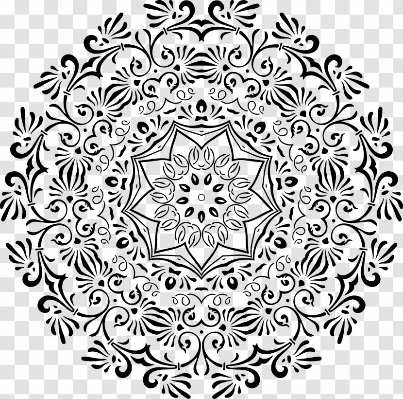 Ornament - Black And White - Geometric Transparent PNG