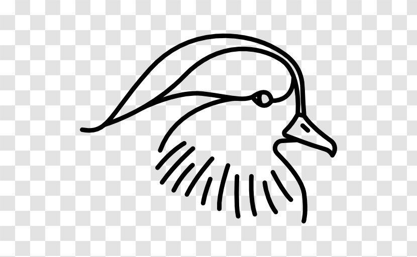 Duck Hummingbird Clip Art - Monochrome Transparent PNG