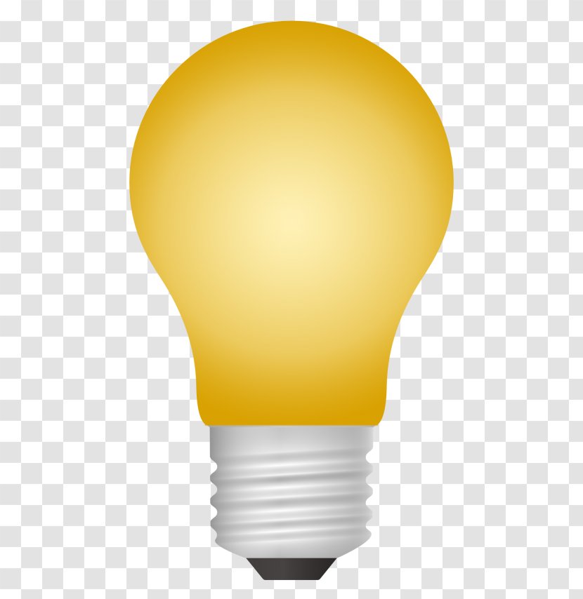 Incandescent Light Bulb Lamp - Watercolor Transparent PNG