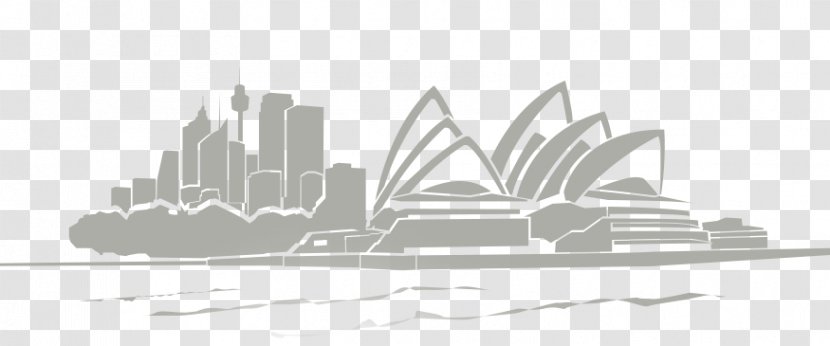 Sydney Opera House - Monochrome Transparent PNG