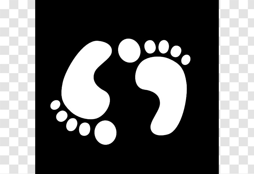 The Barefoot Boy Footprint Clip Art - Black - Bare Footprints Cliparts Transparent PNG