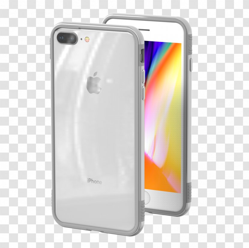 Apple IPhone 8 Plus 7 6S Bumper - Silver Transparent PNG