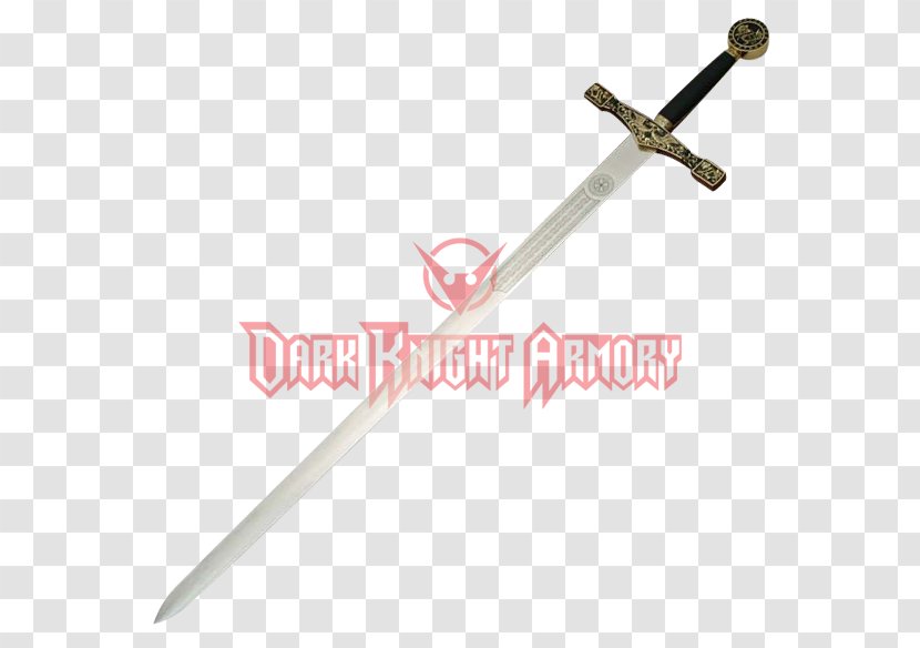 Sword Knight Renaissance Weapon Sabre - Rapier - Gold Plaque Transparent PNG