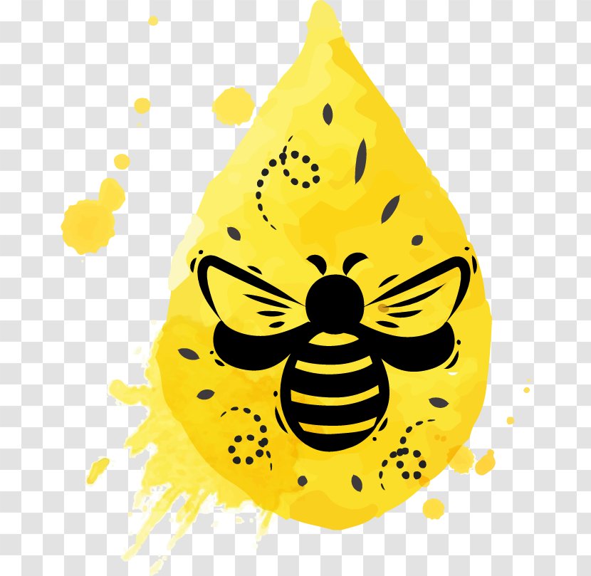 Honey Bee Clip Art - Yellow Transparent PNG