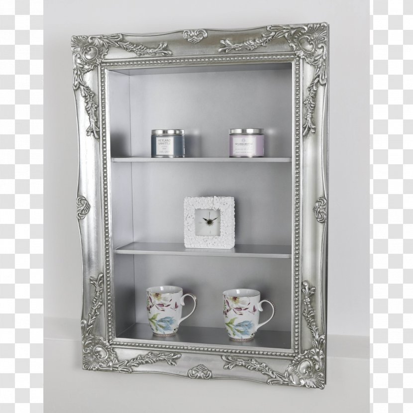 Shelf Picture Frames Mirror Furniture Silver - Stationery Decor Transparent PNG