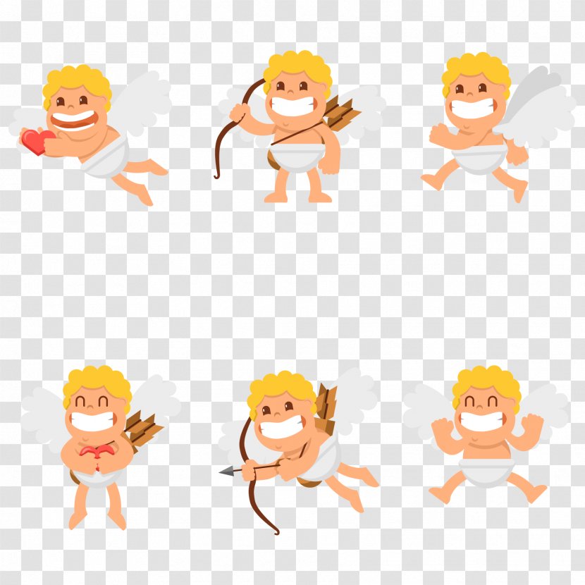 Cupid - Vector Collection Of Various Expressions Transparent PNG