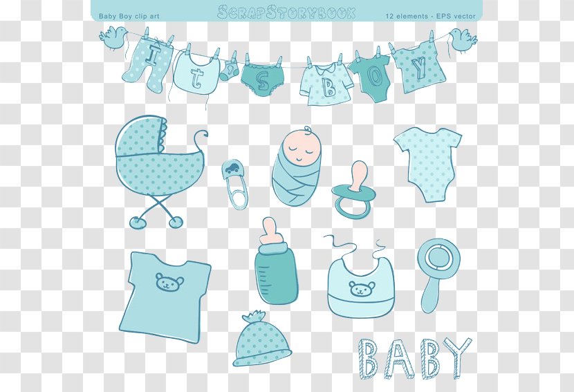 Baby Shower Clip Art - Material - Infant Transparent PNG