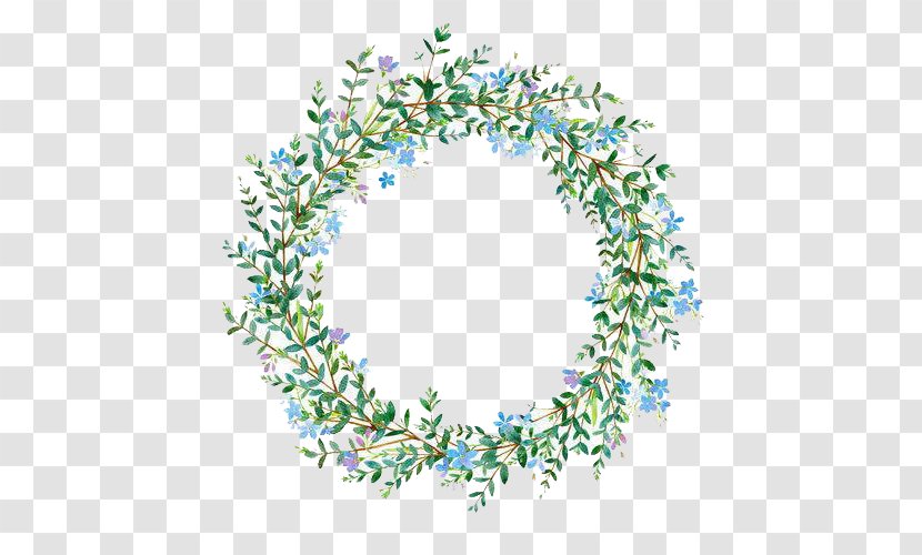 Flower Wreath Stock Photography Illustration - Aqua - Grass Ring Transparent PNG