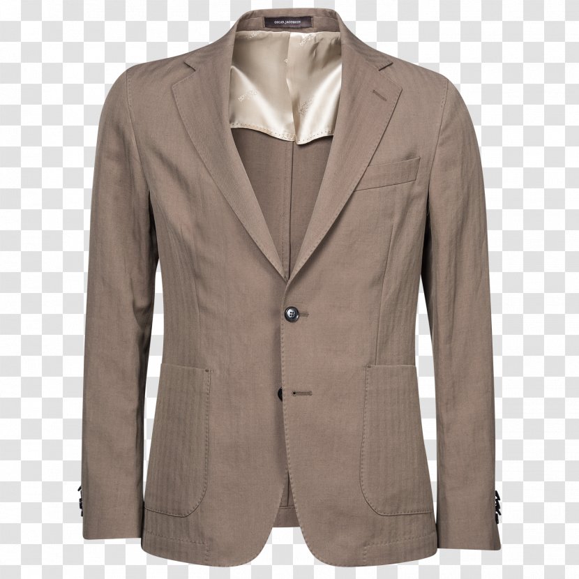 Beige - Suit - Blazer Transparent PNG
