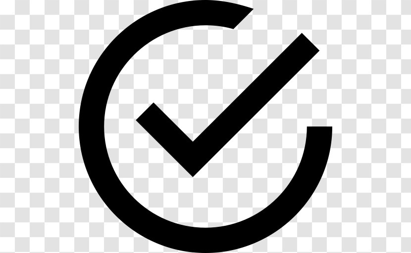 Check Mark Checkbox - Black And White - Material Transparent PNG