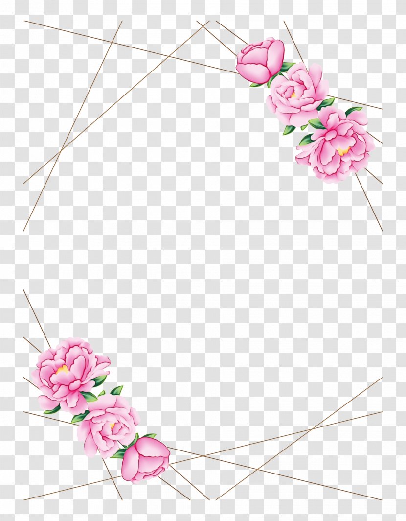 Pink Flower Cartoon - Clothing Accessories - Plant Transparent PNG