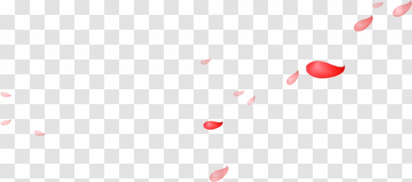 Brand Angle Pattern - White - Red Petals Falling Transparent PNG