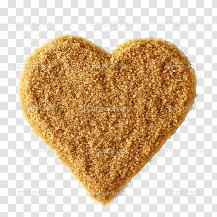 Brown Sugar Caramel Food Heart Transparent PNG