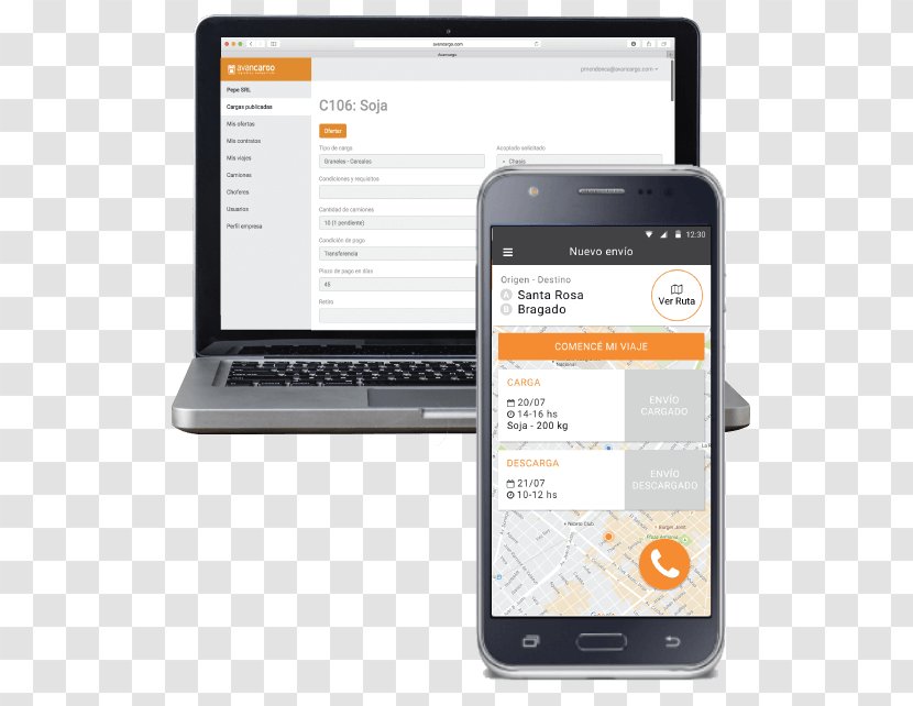 Smartphone Feature Phone Logistics Avancargo Transport Transparent PNG