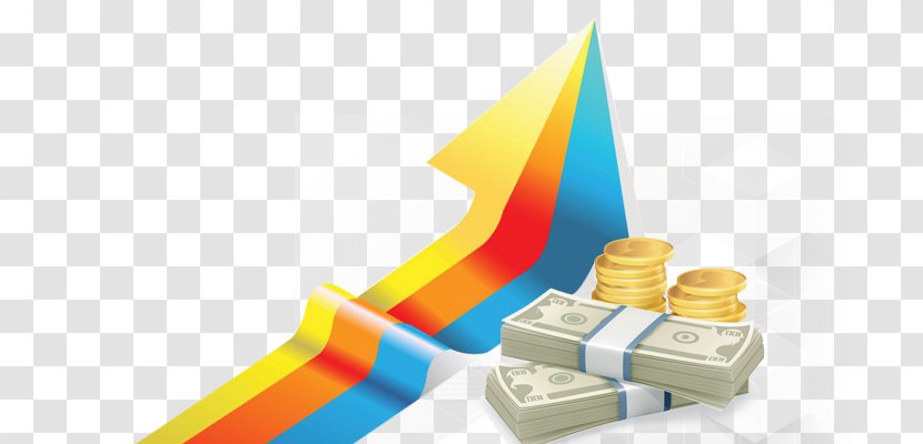 Finance Bank Money - Wealth - Dollar Gold Colored Arrows Transparent PNG