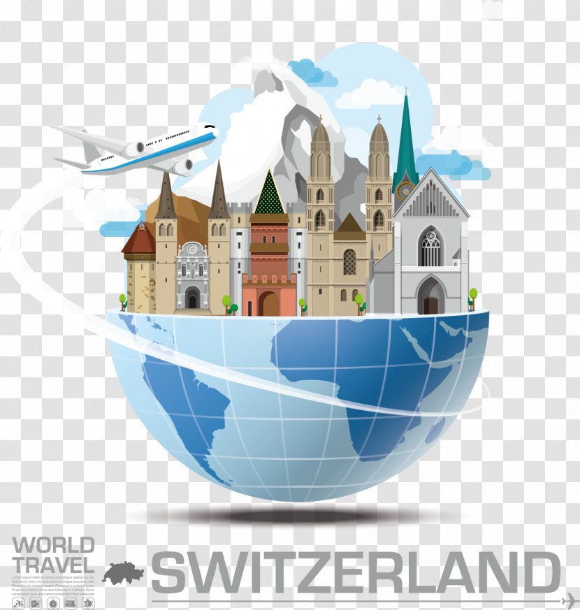Australia Travel Euclidean Vector Illustration - Infographic - Decorative Building Switzerland Attractions Transparent PNG