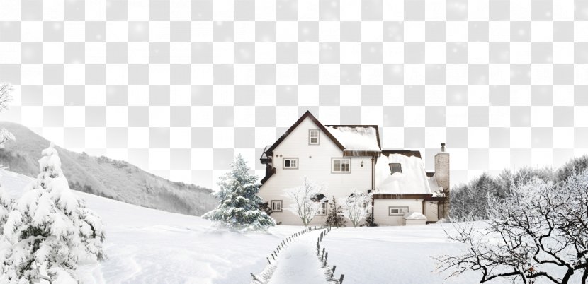 Snow Winter Illustration - Poster - Is Snowing Stock Image Transparent PNG