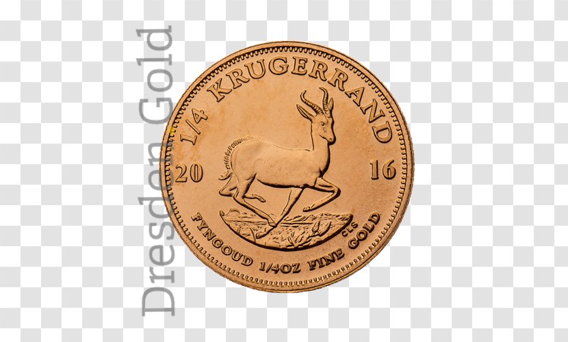 Bullion Coin Gold Krugerrand Transparent PNG