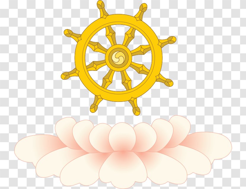 Dharmachakra Buddhism Ship's Wheel Buddhist Symbolism - Symbol Transparent PNG