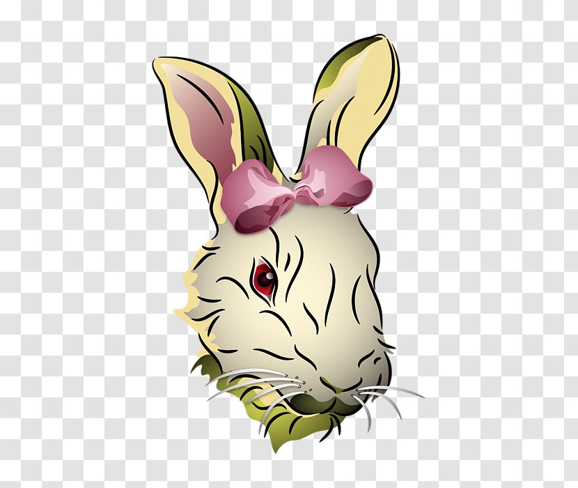 Domestic Rabbit Easter Bunny Hare Whiskers - Pink Transparent PNG
