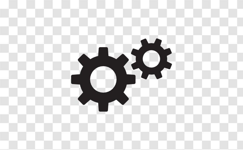 Adobe Illustrator - Flat Design - Cogs Icon Transparent PNG