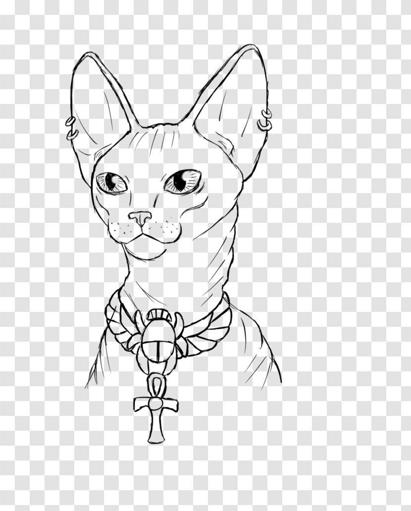 Whiskers Kitten Domestic Short-haired Cat /m/02csf - Tail - Tattoo Sketch] Transparent PNG