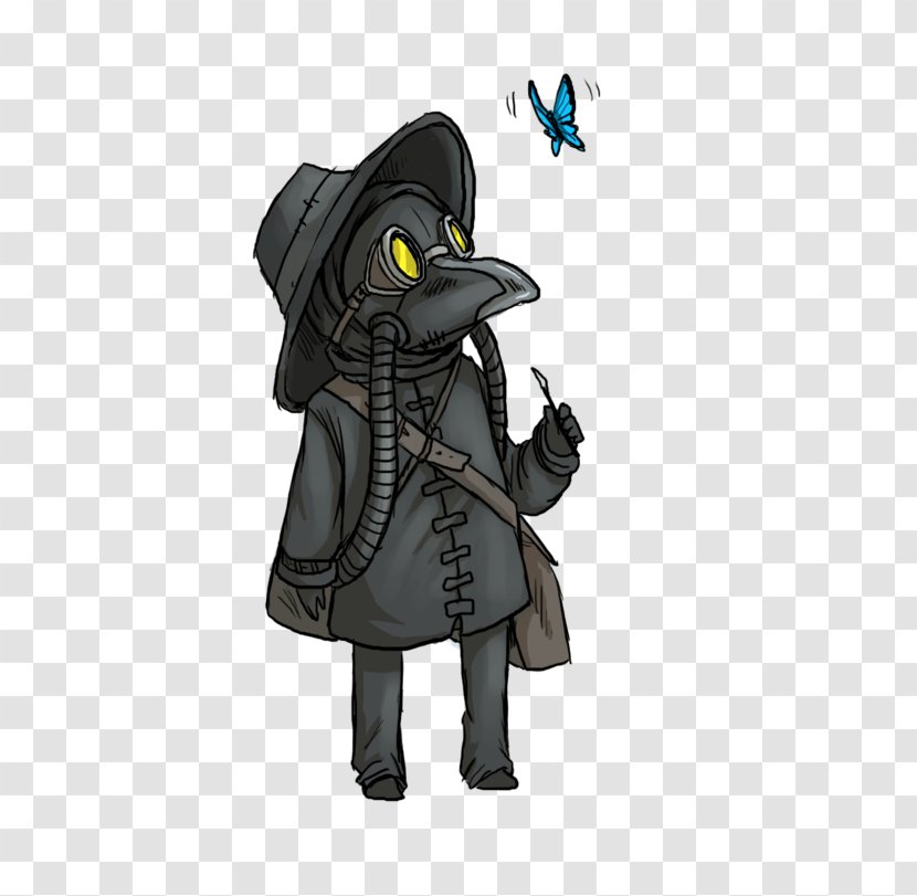 Black Death Plague Doctor Costume Bubonic Physician - Depict Transparent PNG