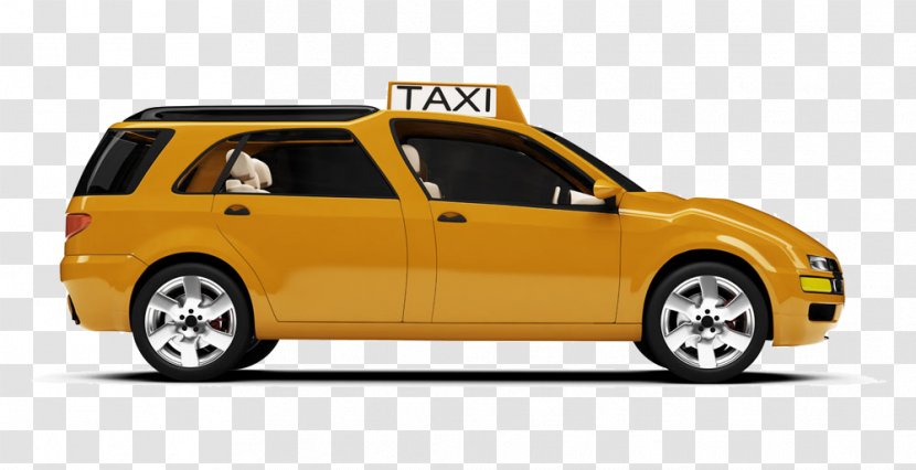 Taxi New York City Airport Bus Yellow Cab Transport - Royaltyfree - Material Picture Transparent PNG