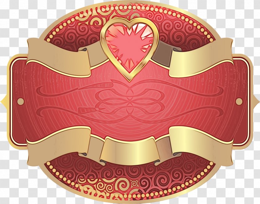 Red Pink Belt Buckle Fashion Accessory Heart - Love Label Transparent PNG