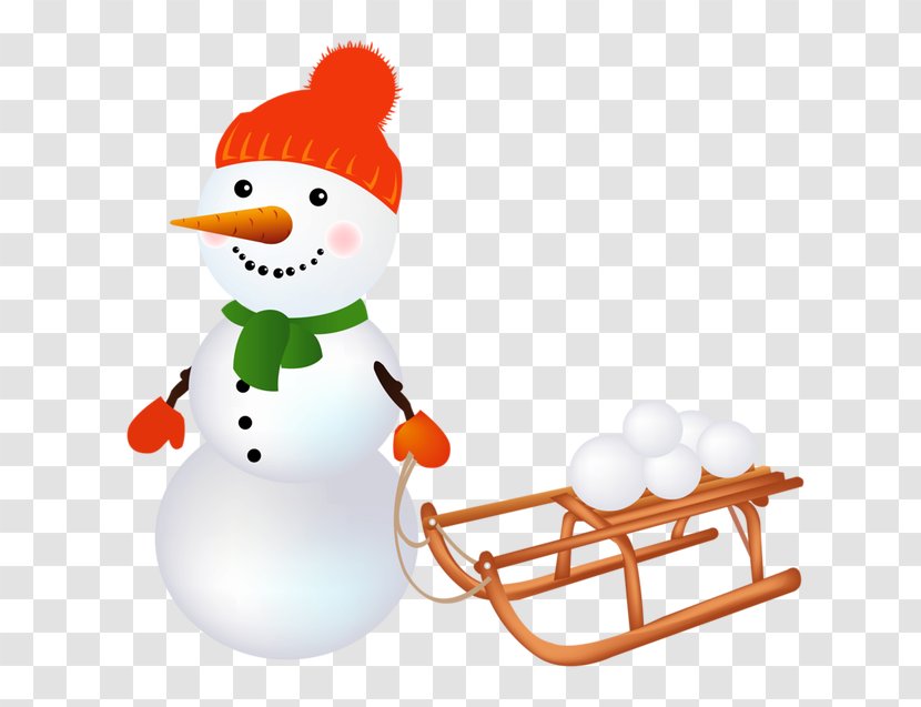 Santa Claus Christmas Snowman Clip Art - Gift - And Sleigh Transparent PNG