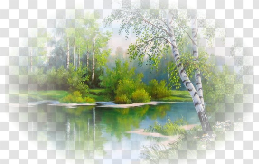 Landscape Painting Embroidery Cross-stitch Watercolor - Work Of Art - Fantasy Winter Background Transparent PNG