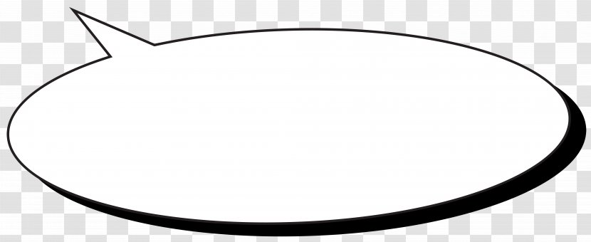 Car Circle Area Angle Black And White - Hardware Accessory - Comic Speech Bubble Transparent Clip Art Image Transparent PNG