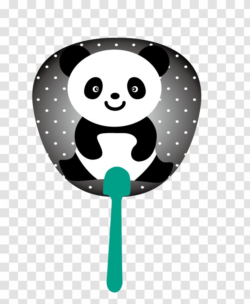 Giant Panda Red Cuteness Cartoon Animation - Fan Transparent PNG