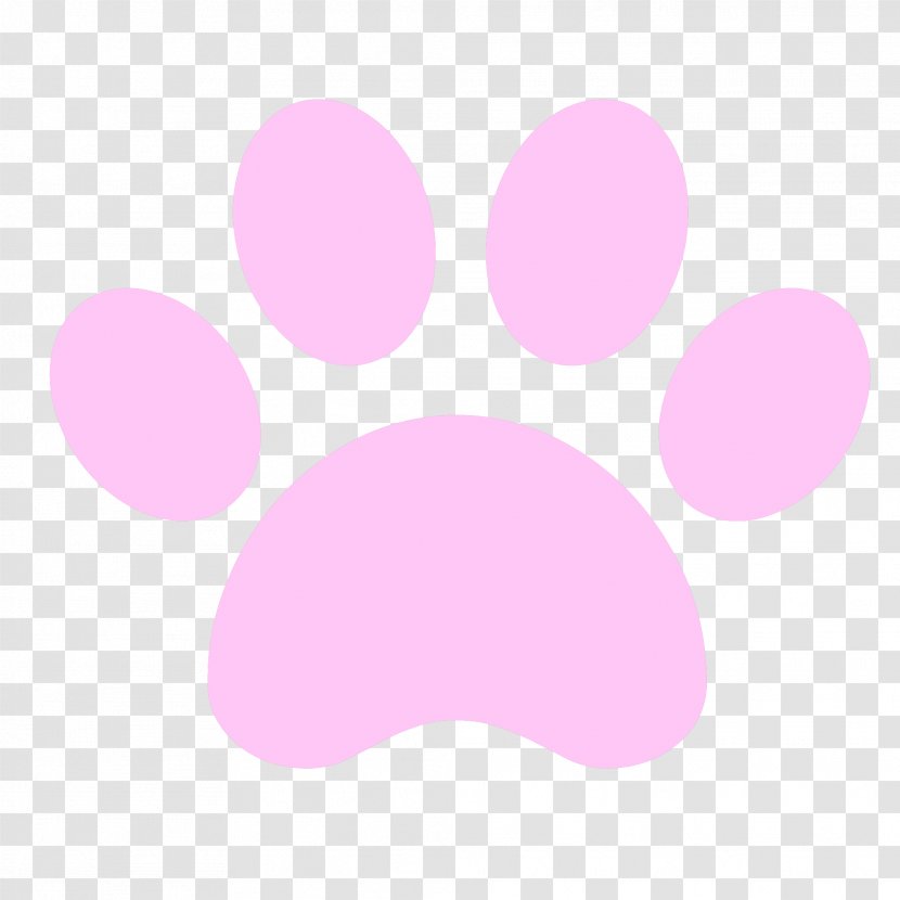 Paw Nose Pink M Clip Art - Petal Transparent PNG