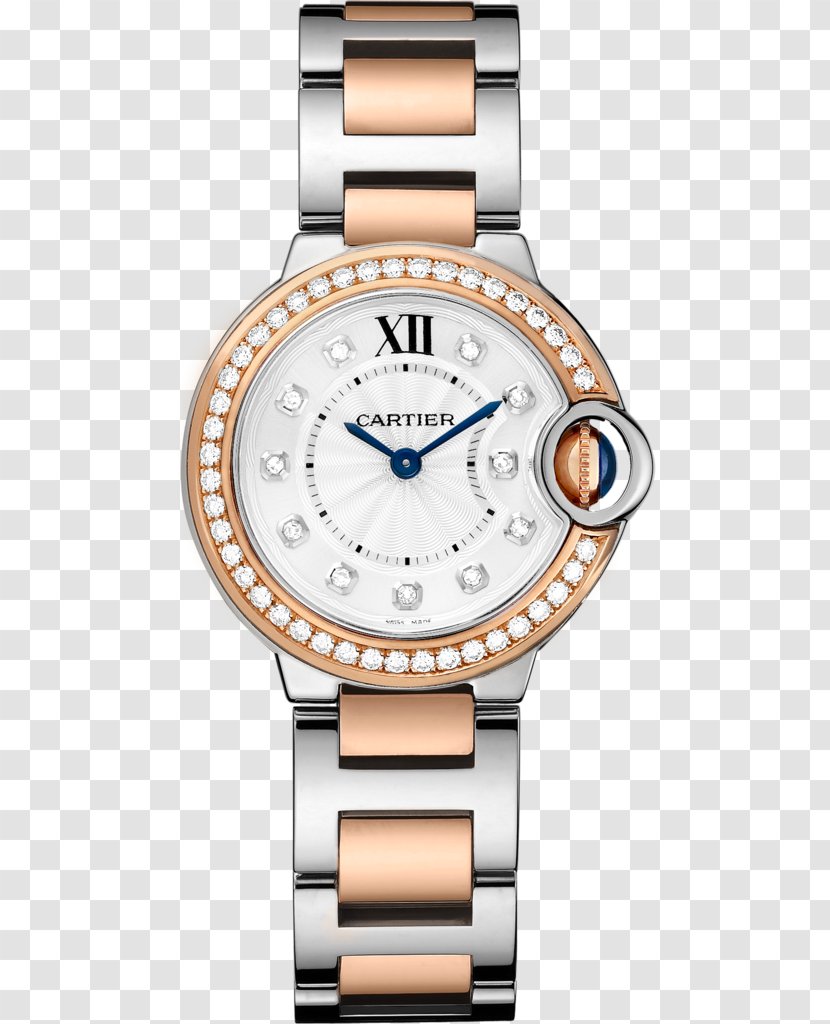 Cartier Ballon Bleu Automatic Watch Strap Transparent PNG