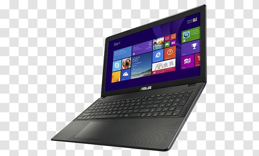 Laptop Asus Intel Core Notebook X551 Celeron - Netbook - Side Transparent PNG
