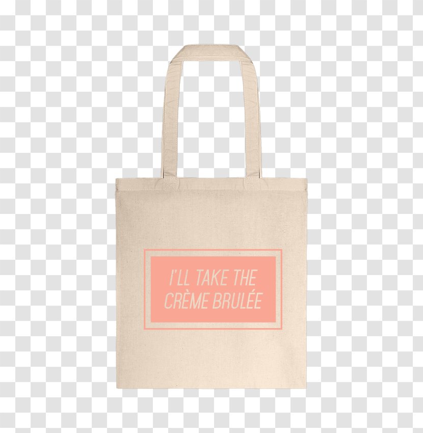 T-shirt Tote Bag Cotton Handbag - Pink - Creme Brulee Transparent PNG