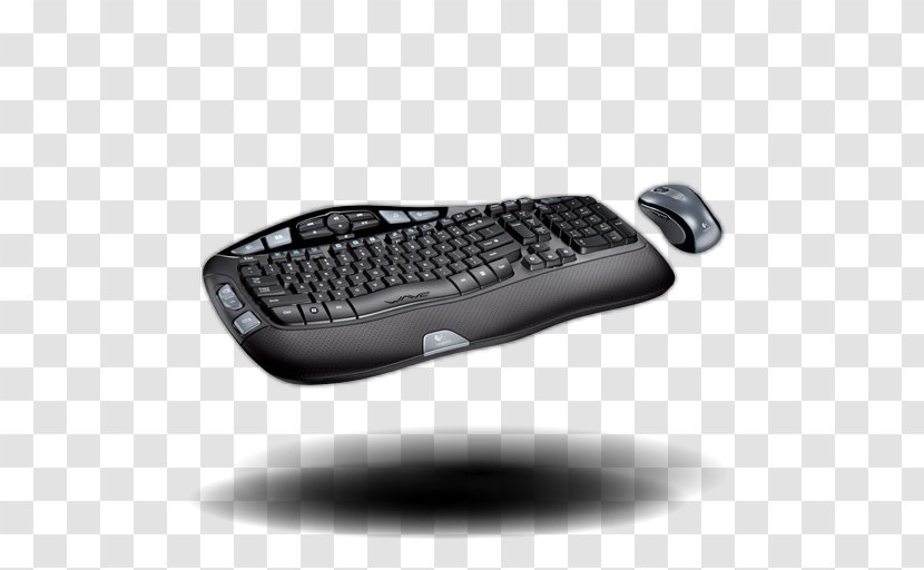 Computer Keyboard Mouse Logitech Wave Wireless - Apple Transparent PNG