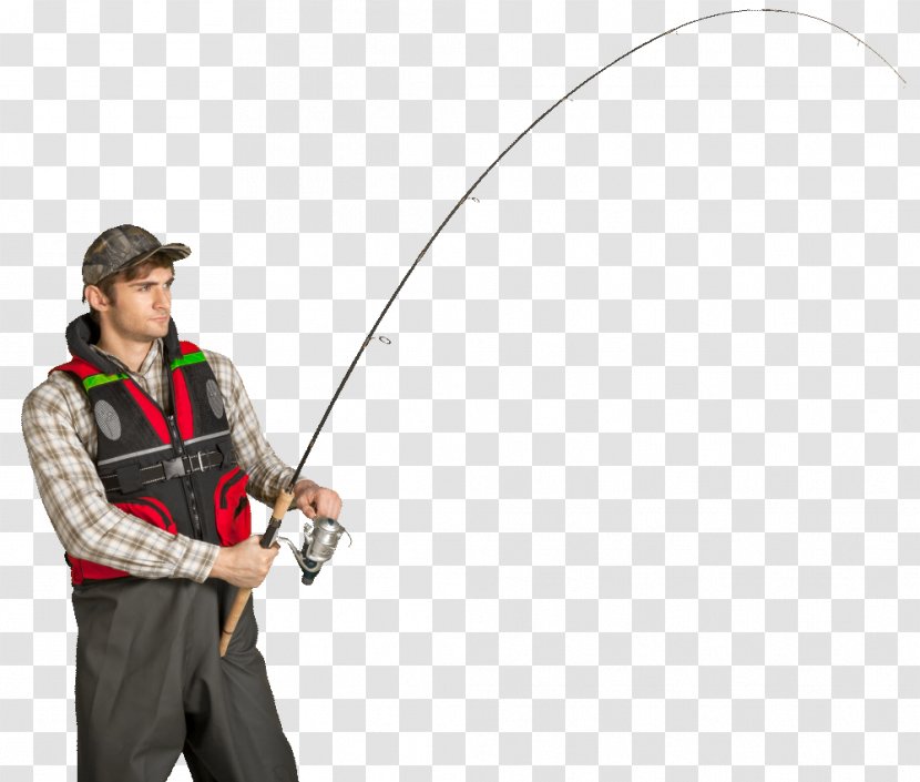 Fishing Rods Casting Headgear - Watercolor - Fisher Man Transparent PNG