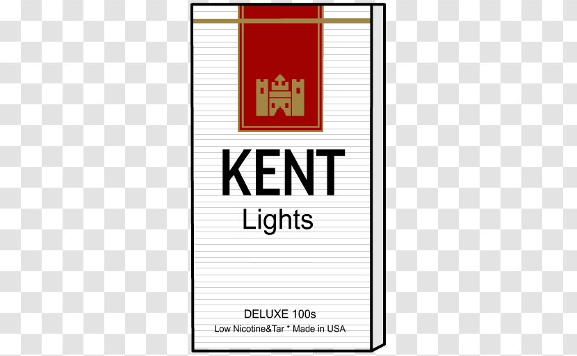 Brand Kent Font Cigarette Line - Number Transparent PNG