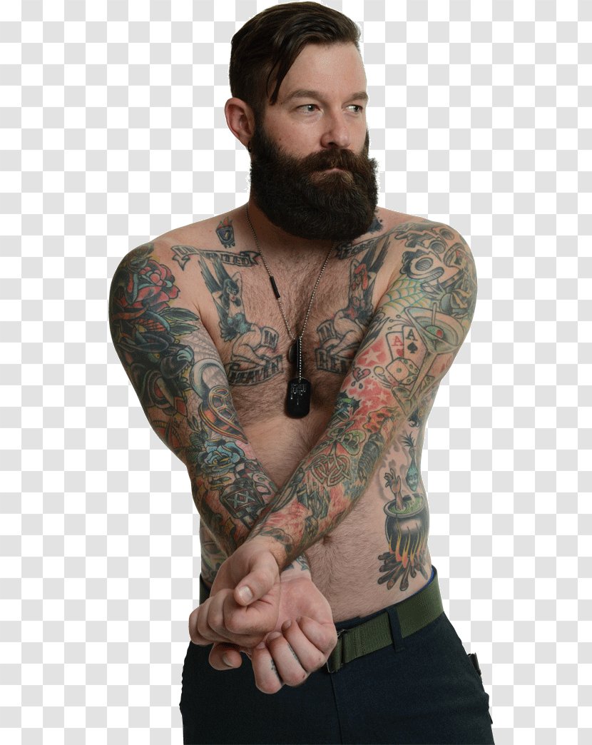 Tattoo Soldier Military Beard Veteran - Flower Transparent PNG