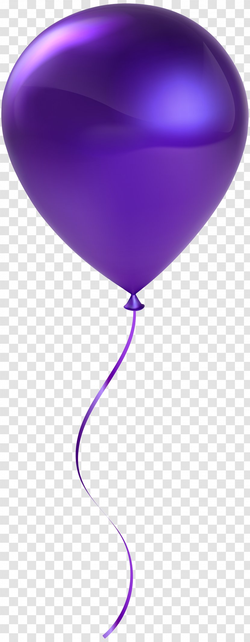 Purple Balloon - Single Transparent Clip Art Transparent PNG