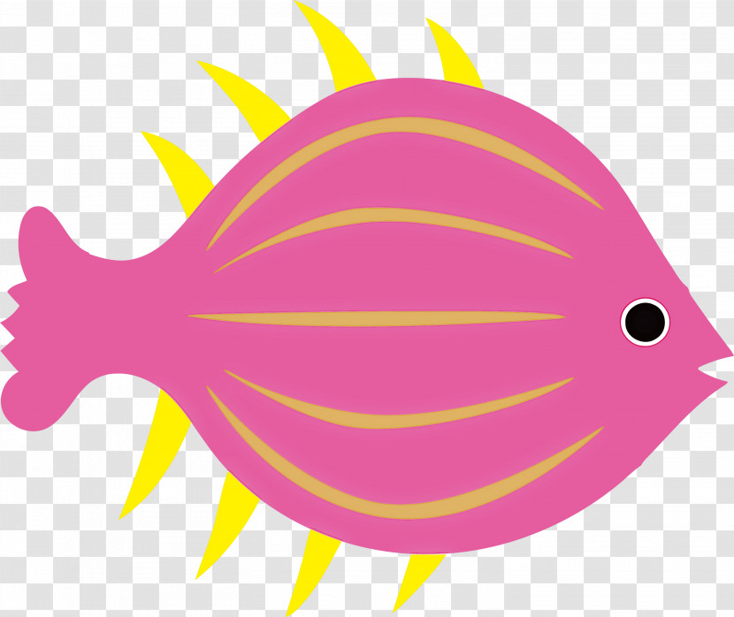 Cartoon Leaf Line Fish Biology Transparent PNG