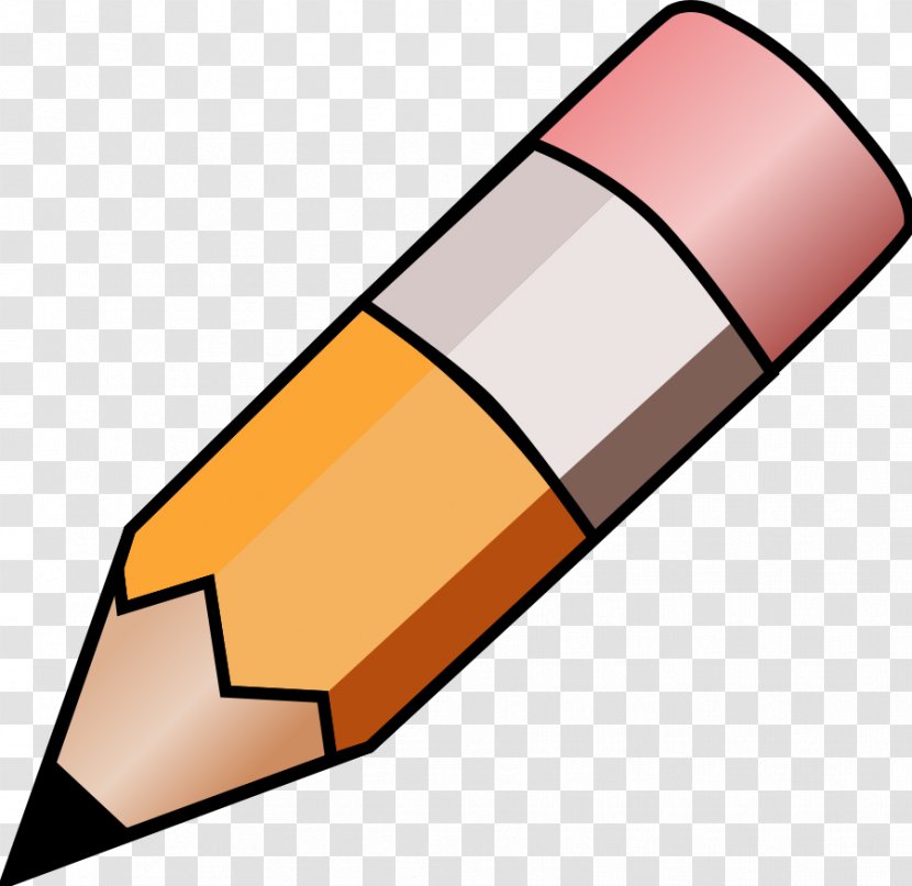 Pencil Drawing Clip Art - Orange - Pictures Transparent PNG